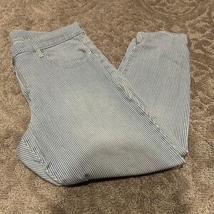 GAP Striped Blue Women's Jeans